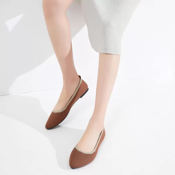 BABUDOG Women's Mesh Flats Shoes Pointed-Toe Dress Shoes for Women Black Flats Shoes Comfortable Memory Foam Flats Shoes