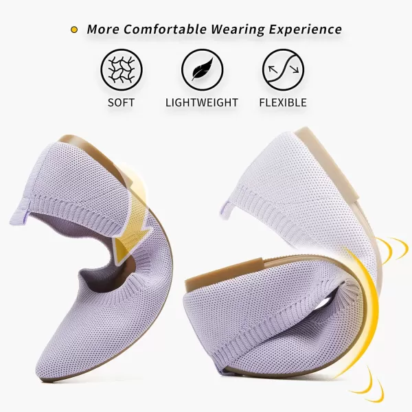 BABUDOG Women's Mesh Flats Shoes Pointed-Toe Dress Shoes for Women Black Flats Shoes Comfortable Memory Foam Flats Shoes