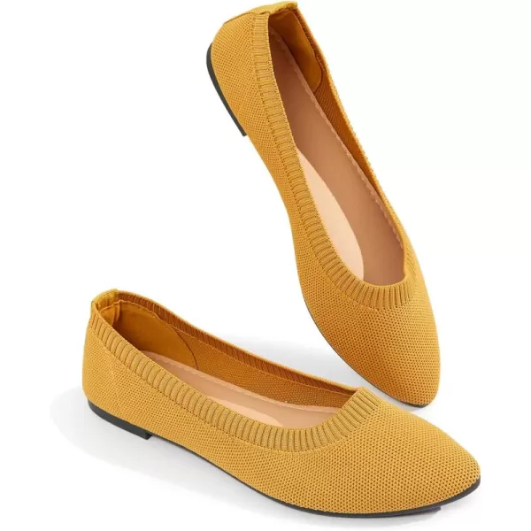 BABUDOG Women's Mesh Flats Shoes Pointed-Toe Dress Shoes for Women Black Flats Shoes Comfortable Memory Foam Flats Shoes