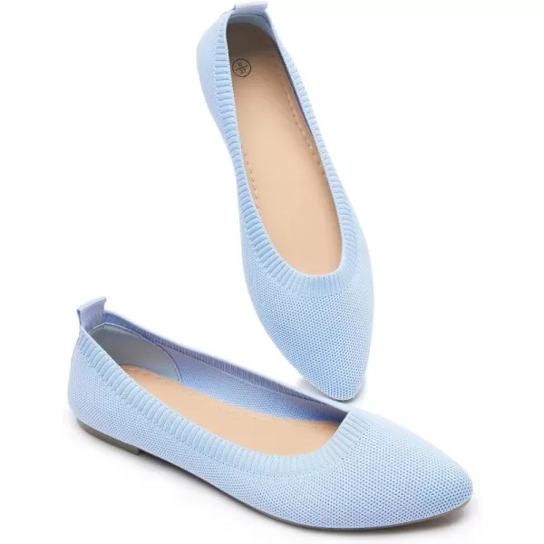 BABUDOG Women's Mesh Flats Shoes Pointed-Toe Dress Shoes for Women Black Flats Shoes Comfortable Memory Foam Flats Shoes