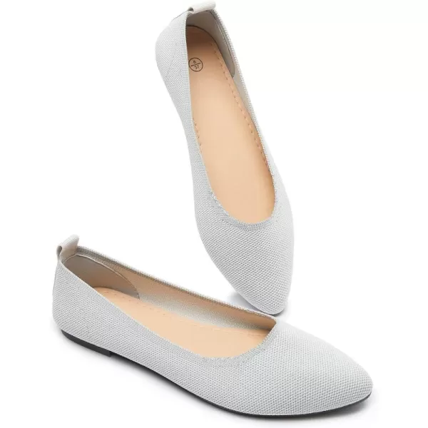 BABUDOG Women's Mesh Flats Shoes Pointed-Toe Dress Shoes for Women Black Flats Shoes Comfortable Memory Foam Flats Shoes