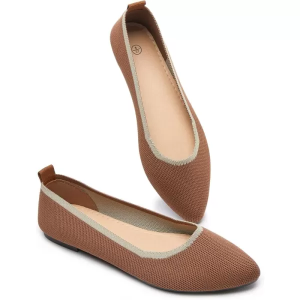 BABUDOG Women's Mesh Flats Shoes Pointed-Toe Dress Shoes for Women Black Flats Shoes Comfortable Memory Foam Flats Shoes