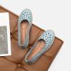 imageHEAWISH Womens Ballet Flat Daisy Round Toe Dress Shoes Casual Slip On Rope LoaferBlue