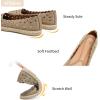 imageHEAWISH Womens Ballet Flat Daisy Round Toe Dress Shoes Casual Slip On Rope LoaferChocolate