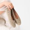 imageHEAWISH Womens Ballet Flat Daisy Round Toe Dress Shoes Casual Slip On Rope LoaferChocolate