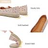 imageHEAWISH Womens Ballet Flat Daisy Round Toe Dress Shoes Casual Slip On Rope LoaferPink