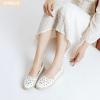 imageHEAWISH Womens Ballet Flat Daisy Round Toe Dress Shoes Casual Slip On Rope LoaferWhite