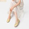 imageHEAWISH Womens Ballet Flat Daisy Round Toe Dress Shoes Casual Slip On Rope LoaferYellow