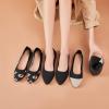 imageHEAWISH Womens Ballet Flat Flats Shoes Comfortable Mesh Pointed Toe Slip On Dress ShoesBlack
