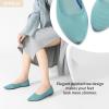 imageHEAWISH Womens Ballet Flat Flats Shoes Comfortable Mesh Pointed Toe Slip On Dress ShoesGreen