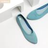 imageHEAWISH Womens Ballet Flat Flats Shoes Comfortable Mesh Pointed Toe Slip On Dress ShoesGreen