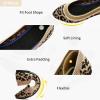 imageHEAWISH Womens Ballet Flat Flats Shoes Comfortable Mesh Pointed Toe Slip On Dress ShoesLeopard