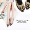 imageHEAWISH Womens Ballet Flat Flats Shoes Comfortable Mesh Pointed Toe Slip On Dress ShoesLeopard