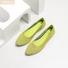 imageHEAWISH Womens Ballet Flat Flats Shoes Comfortable Mesh Pointed Toe Slip On Dress ShoesViridis