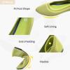 imageHEAWISH Womens Ballet Flat Flats Shoes Comfortable Mesh Pointed Toe Slip On Dress ShoesViridis