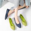imageHEAWISH Womens Ballet Flat Flats Shoes Comfortable Mesh Pointed Toe Slip On Dress ShoesViridis