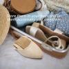 imageHEAWISH Womens Black Flats Shoes Comfortable Suede Pointed Toe Slip On Casual Ballet Flats Dress Shoes Nude FlatsBeige