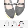 imageHEAWISH Womens Black Flats Shoes Comfortable Suede Pointed Toe Slip On Casual Ballet Flats Dress Shoes Nude FlatsGrey