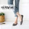 imageHEAWISH Womens Black Flats Shoes Comfortable Suede Pointed Toe Slip On Casual Ballet Flats Dress Shoes Nude FlatsGrey