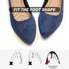 imageHEAWISH Womens Black Flats Shoes Comfortable Suede Pointed Toe Slip On Casual Ballet Flats Dress Shoes Nude FlatsNavy
