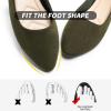imageHEAWISH Womens Black Flats Shoes Comfortable Suede Pointed Toe Slip On Casual Ballet Flats Dress Shoes Nude FlatsOlive Green