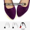 imageHEAWISH Womens Black Flats Shoes Comfortable Suede Pointed Toe Slip On Casual Ballet Flats Dress Shoes Nude FlatsPurple