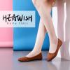 imageHEAWISH Womens Black Flats Shoes Comfortable Suede Pointed Toe Slip On Casual Ballet Flats Dress Shoes Nude FlatsTan