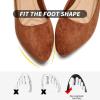 imageHEAWISH Womens Black Flats Shoes Comfortable Suede Pointed Toe Slip On Casual Ballet Flats Dress Shoes Nude FlatsTan
