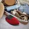 imageHEAWISH Womens Black Flats Shoes Comfortable Suede Pointed Toe Slip On Casual Ballet Flats Dress Shoes Nude FlatsWine