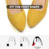 imageHEAWISH Womens Black Flats Shoes Comfortable Suede Pointed Toe Slip On Casual Ballet Flats Dress Shoes Nude FlatsYellow