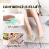imageHEAWISH Womens Flats Shoes Comfortable Crochet Lace Mesh Round Toe Slip On Casual Ballet Flats Dress ShoesBeige