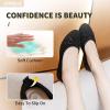 imageHEAWISH Womens Flats Shoes Comfortable Crochet Lace Mesh Round Toe Slip On Casual Ballet Flats Dress ShoesBlack