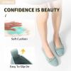 imageHEAWISH Womens Flats Shoes Comfortable Crochet Lace Mesh Round Toe Slip On Casual Ballet Flats Dress ShoesBlue