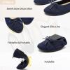 imageHEAWISH Womens Flats Shoes Comfortable Crochet Lace Mesh Round Toe Slip On Casual Ballet Flats Dress ShoesNavy