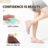 imageHEAWISH Womens Flats Shoes Comfortable Crochet Lace Mesh Round Toe Slip On Casual Ballet Flats Dress ShoesPink