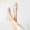 imageHEAWISH Womens Floral Ballet Flats for Women Black Beige Slip On Flowers PU Leather Round Toe Dress ShoesPink