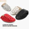 imageHEAWISH Womens Floral Ballet Flats for Women Black Beige Slip On Flowers PU Leather Round Toe Dress ShoesRed