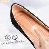 imageHEAWISH Womens Round Toe Flats Shoes Ballet Flats Dressy Comfortable White Green Flats for WomenBlack