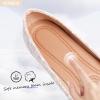 imageHEAWISH Womens Round Toe Flats Shoes Ballet Flats Dressy Comfortable White Green Flats for WomenPink
