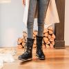 imageHEAWISH Womens Winter Snow Boot Fur Lined Mid Calf Warm BootsBlack