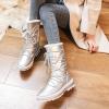 imageHEAWISH Womens Winter Snow Boot Fur Lined Mid Calf Warm BootsSilver