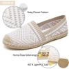 imageHEAWISH Ballet Flats for Women Loafer Slip on ShoesBreathable Womens Shoes Dressy Casual Espadrilles for Women Rope Loafer FlatsApricot