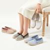 imageHEAWISH Ballet Flats for Women Loafer Slip on ShoesBreathable Womens Shoes Dressy Casual Espadrilles for Women Rope Loafer FlatsBlack