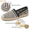 imageHEAWISH Ballet Flats for Women Loafer Slip on ShoesBreathable Womens Shoes Dressy Casual Espadrilles for Women Rope Loafer FlatsBlack