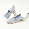 imageHEAWISH Ballet Flats for Women Loafer Slip on ShoesBreathable Womens Shoes Dressy Casual Espadrilles for Women Rope Loafer FlatsBlue