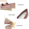 imageHEAWISH Ballet Flats for Women Loafer Slip on ShoesBreathable Womens Shoes Dressy Casual Espadrilles for Women Rope Loafer FlatsPink