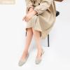 imageHEAWISH Comfortable Round Toe Flats Shoes Women Slip On Ballet Flats for Women Casual Womens Flats for WalkingBeige Grey
