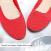 imageHEAWISH Comfortable Round Toe Flats Shoes Women Slip On Ballet Flats for Women Casual Womens Flats for WalkingRed