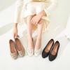 imageHEAWISH Womens Black Loafers Floral Ballet Flats ShoesPu Leather Dress Shoes with Heel Comfortable Slip on LoaferBeige Heel