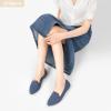 imageHEAWISH Womens Flats Shoes Pointed Toe Ballet Flats Dressy ComfortableNavy